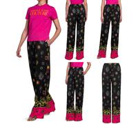 Versace Jeans Couture Printed Wide Leg Pants Trousers Baroque Leggings