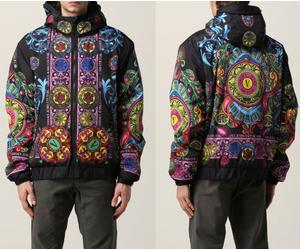 Versace Jeans Couture Regalia Baroque Jacket Blouson Bomber Hooded BNWT S