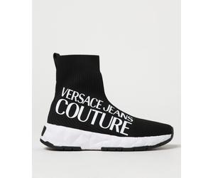 Versace JEANS COUTURE Stretch Knit Sneakers with Printed Logo - Size: 39 - female