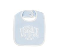 Versace Kids baby printed cotton-jersey bib - Blue OS