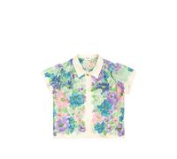Versace Kids baby printed silk twill shirt - White 12-18-24-36
