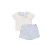 Versace Kids baby printed stretch cotton-jersey polo set - White 1-3-6-12-18