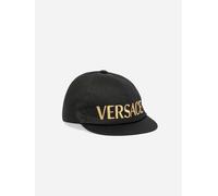 Versace Kids Embroidered Logo Cap in Black - Black - S 6 - 8 Yrs