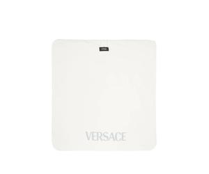 Versace Kids floral-pattern blanket - Blue One Size