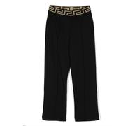 Versace Kids Greca Border cotton track pants - Black 8