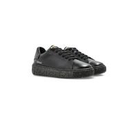 Versace Kids Greca logo-detail speckled sole sneakers - Black 31-32-33-35