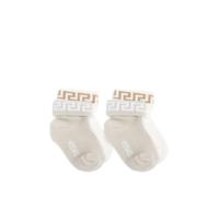 Versace Kids greek-pattern ankle socks (pack of four) - Grey 1-2