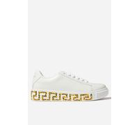 Versace Kids Leather La Greca Trainers - White - EU 31 UK 12.5