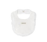 Versace Kids logo-embroidered ruffled bib - White OS