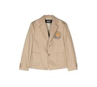 Versace Kids Medusa Head-patch single-breasted blazer - Neutrals 6-8