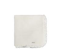 Versace Kids OUTDOOR BLANKET PERFORATED COTTON JERSEY + VERSACE LOGO EMBROIDERY - 2WO30 WHITE OS