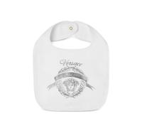 Versace Kids printed cotton-jersey bib - White OS
