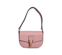 Versace La Greca grained-leather shoulder bag - Pink OS