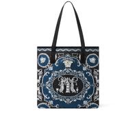 Versace La Medusa cotton tote bag - Blue One Size