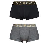 Versace logo cotton boxer briefs (pack of two) - Black 3-4-5-6-7-8