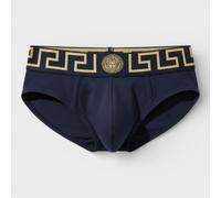 Versace Logo Low Rise Slip Underpants Navy - XXL