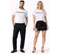 Versace Mainline Embroidery Logo T-Shirt Cotton Iconic Retro Shirt Tee Top XL