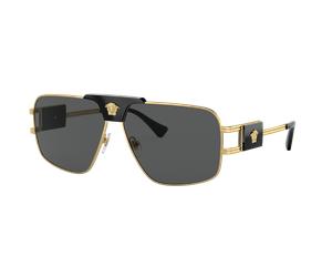 Versace Man Sunglass VE2251 - Frame color: Gold, Lens color: Dark Grey