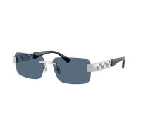 Versace Man Sunglass VE2298 - Frame color: Silver, Lens color: Dark Blue