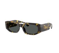 Versace Man Sunglass VE4489U - Frame color: Brown Tortoise, Lens color: Dark Grey