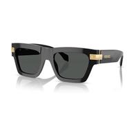 Versace Man Sunglasses Havana Blue Frame, Dark Grey Lenses, 55MM, Black, XXL