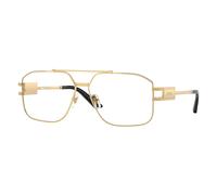 Versace Man VE1302 1002 Optical frames Steel Gold Transparent Geometric Normal