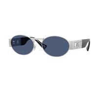 Versace Man VE2264 100080 Sunglasses Steel Silver Blue Round Normal