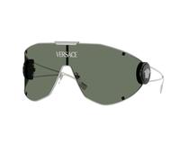 Versace Man VE2268 10003H Sunglasses Metal Silver Green Geometric Normal
