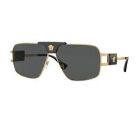 Versace Man VE2251 100287 Sunglasses Steel Gold Grey Pillow Normal