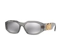 Versace VE4361 Sunglasses Transparent Grey / Light Grey Silver Mirror