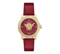 Versace Medusa Deco Collection Women's Luxury Watch with Red Strap and Gold Case Dial Gold-VE7B00123, OS, Versace | Medusa Deco, Gold-ve7b00123, OS, Versace Medusa Deco, Gold-ve7b00123, OS, Versace