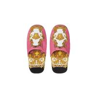 Versace Medusa Renaissance Print Slippers, White fuchsia, Large