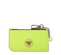Versace Medusa Women's Green Leather Credit Card Holder Wallet