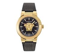 Versace Men Analogue Swiss Quartz Watch with Leather Strap VE7E00223