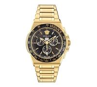 Versace Gents Greca Black Aluminous Watch - Stainless Steel / Brass / Sapphire