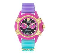 Versace Men's Chronograph Swiss Quartz Watch with Plastic Strap VE8P00424