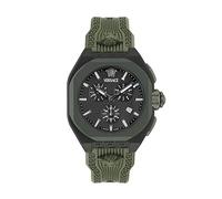 Versace Men's Chronograph Swiss Quartz Watch with Plastic Strap VE9L00324