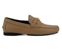Versace Mens Medusa Buckle Loafers Leather Style - Tan - Size EU 40