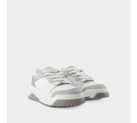 Versace Mens Odissea Sneakers - - Leather - Grey/Black Calfskin - Size EU 45