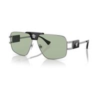 Versace Man VE2251 1001/2 Sunglasses Steel Grey Green Pillow Normal
