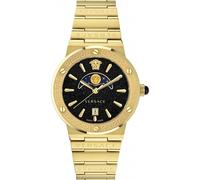 Versace Men's VE7G00323 Greca 38mm Quartz Watch in Gold Versace Gold One Size