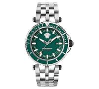 Versace Men's Watch V-Race Diver 46 mm Waterproof Stainless Steel Bracelet VEAK00721, Bracelet