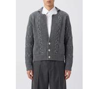 Versace Merino Wool V-Neck Cardigan with Front Patch Pockets - Size: 48 - male