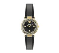 Versace Reve Women's Black Leather Strap Watch