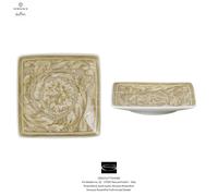 Versace Rosenthal - Barocco Beige - Square Flat Bowl 4.72 Inch