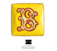 Versace Rosenthal - Holiday Alphabet - B - Square Shallow Bowl 12 X 12 Cm