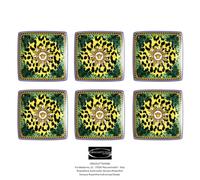 Versace Rosenthal - Jungle Animalier - 6 Square Flat Bowls 12X12 Cm