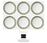 Versace Rosenthal - La Scala Del Palazzo Verde - Set 6 Soup Plates ø 22 cm