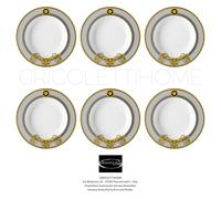 Versace Rosenthal - Prestige Gala - Set Of 6 Soup Plates 22 Cm / Inch 8.66