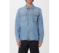 Versace Shirt Men color Blue - Size: 52 - male